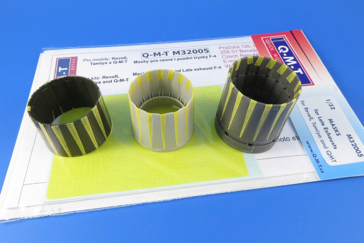 Q-M-T TM32005 1:32 F-4 Exhaust nozzles masks for McDonnell F-4E/F-4F/F-4G/RF-4C/RF-4E