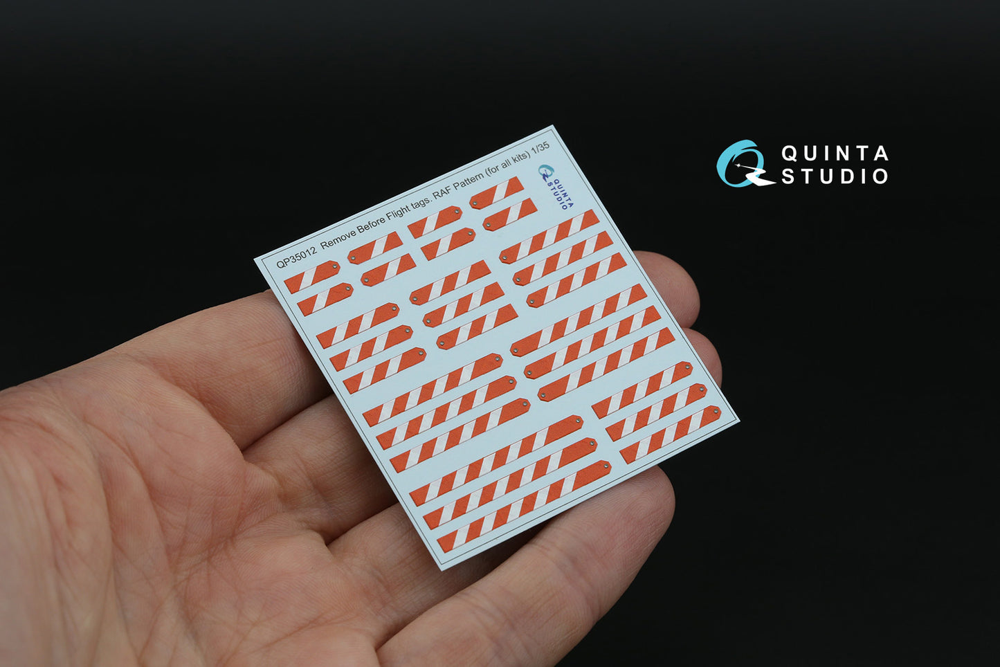 Quinta Studio QP35012 1:35 'Remove Before Flight' RAF tags, 29 Pcs