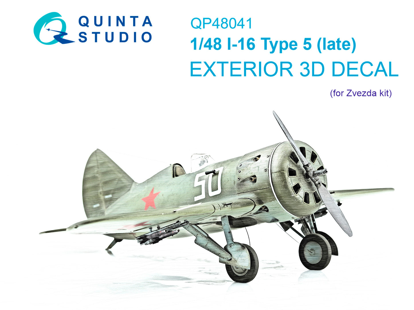 Quinta Studio QP48041 1:48 Polikarpov I-16 Type 5 (late) Exterior set