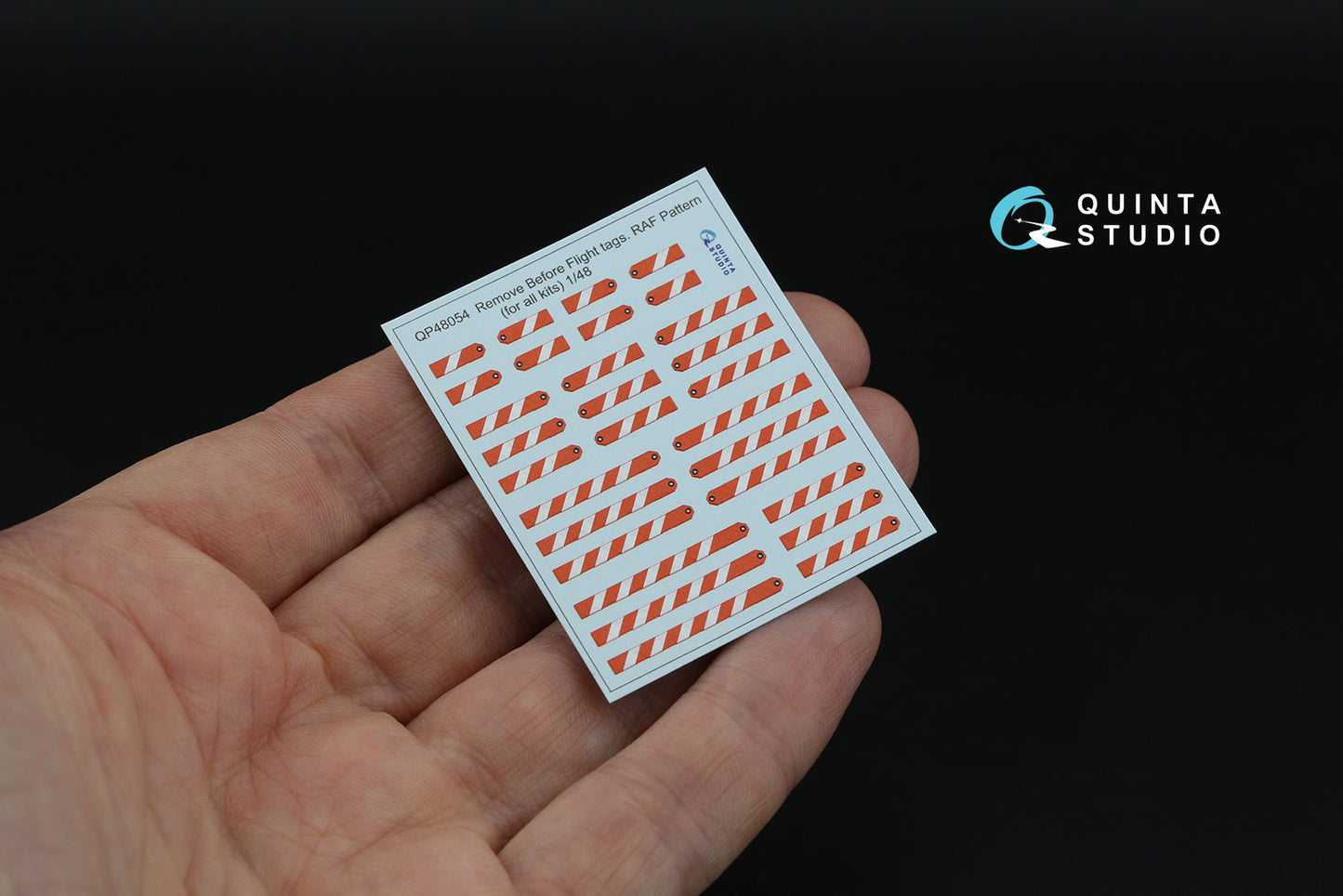 Quinta Studio QP48054 1:48 'Remove Before Flight' RAF tags, 29 Pcs