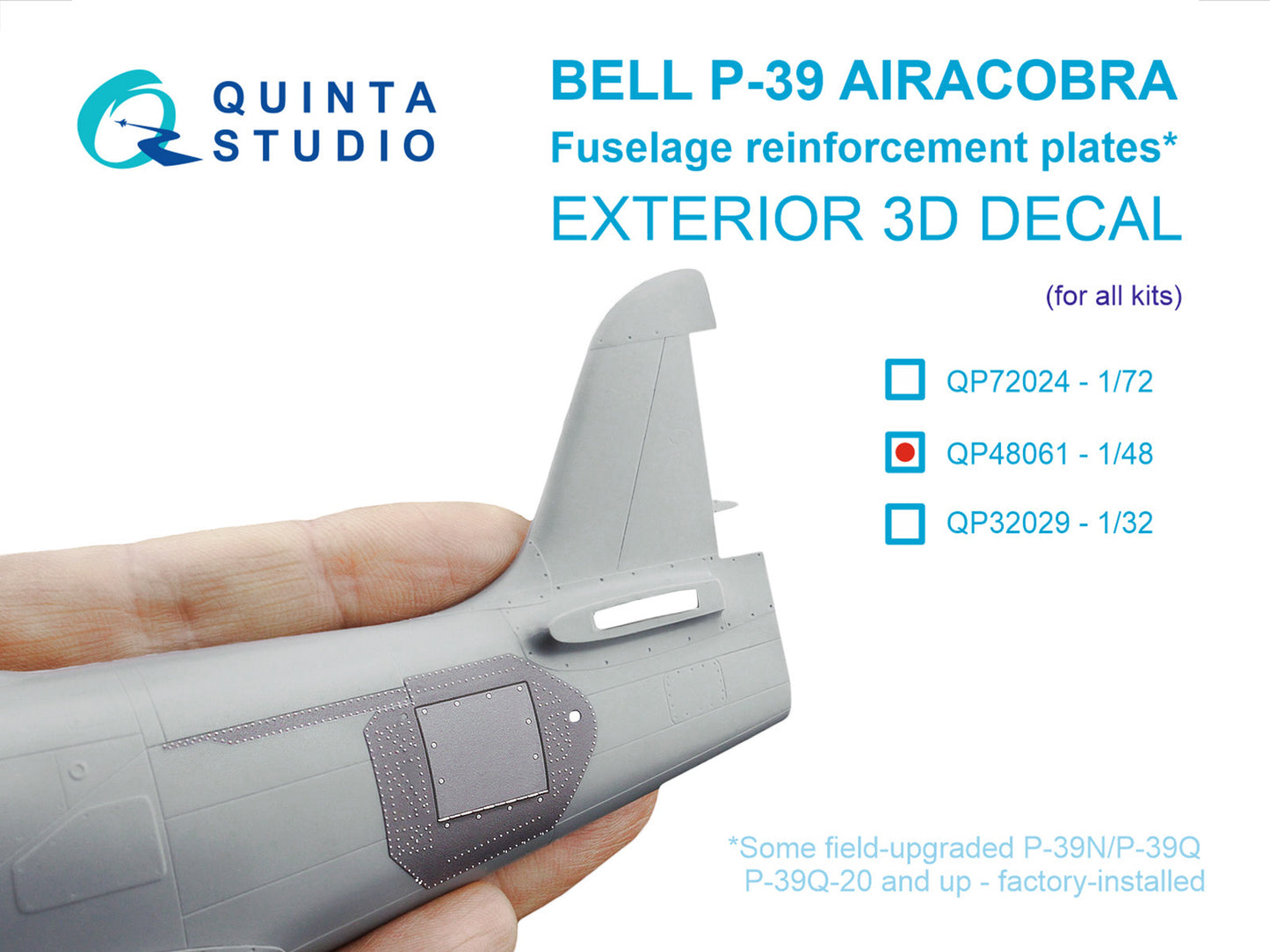 Quinta Studio QP48061 1:48 Bell P-39  Airacobra Fuselage reinforcement plates