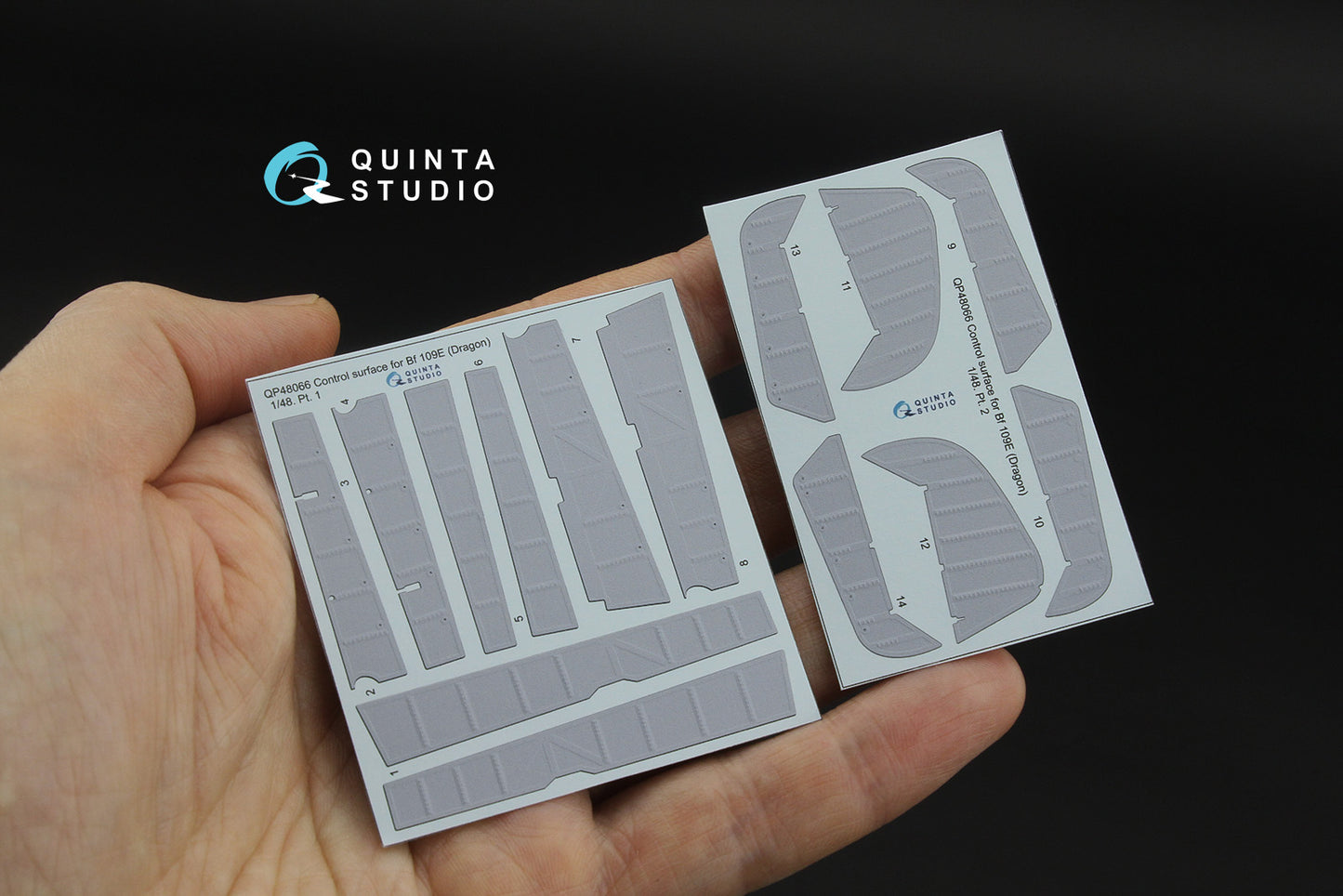 Quinta Studio QP48066 1:48 Messerschmitt Bf-109E Control Surfaces