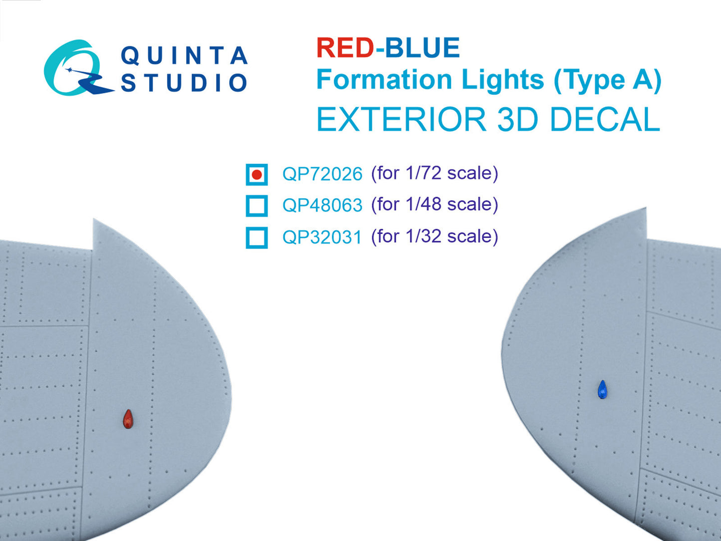 Quinta Studio QP72026 1:72 Red-Blue Formation Lights (Type A)