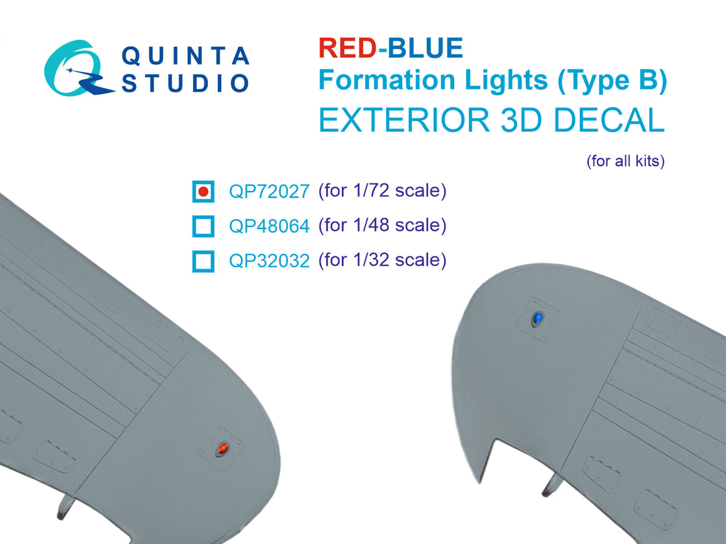Quinta Studio QP72027 1:72 Red-Blue Formation Lights (Type B)