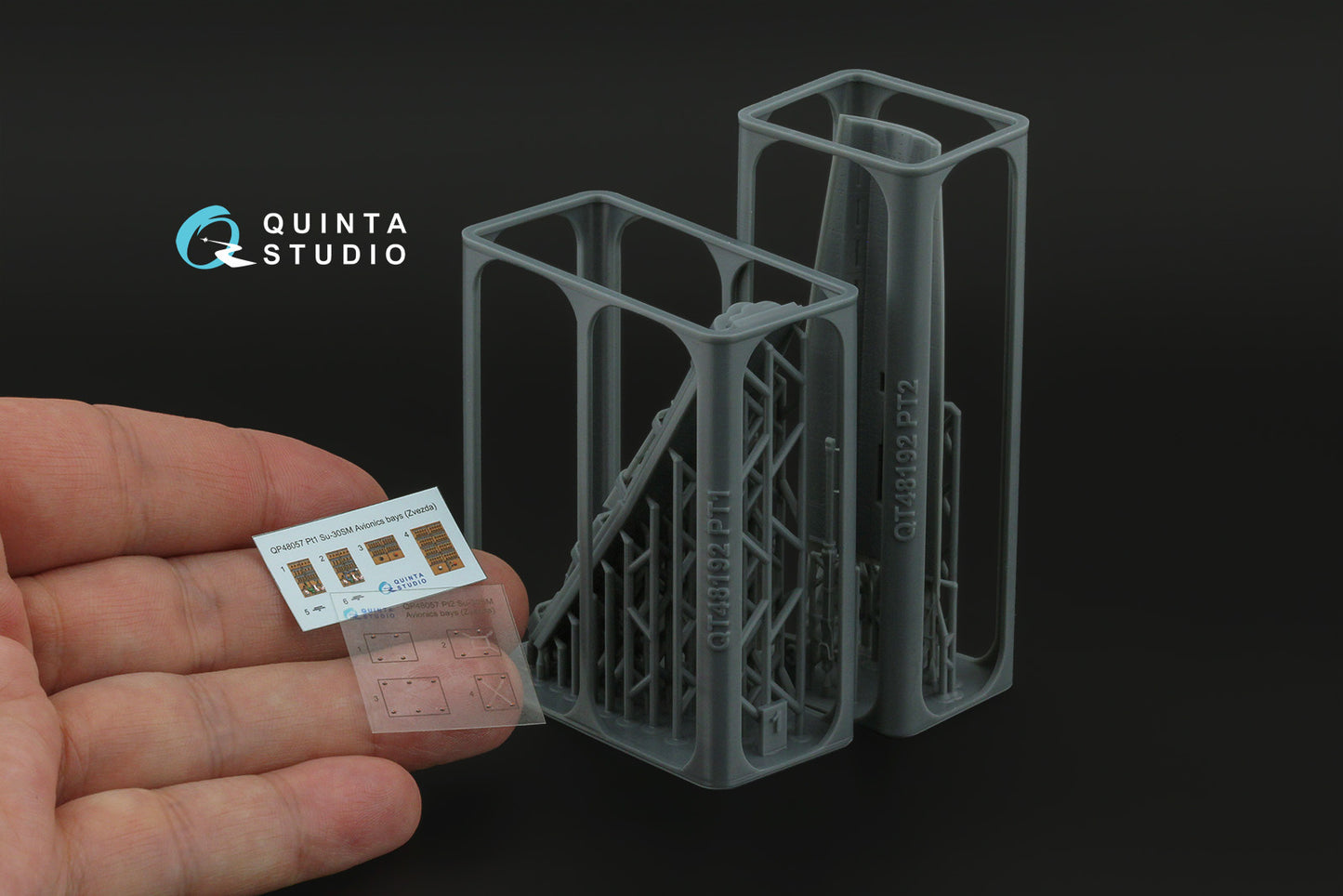 Quinta Studio QP+48057 1:48 Sukhoi Su-30SM Air Brake Bay with Avionics & Circuit Breaker Panels