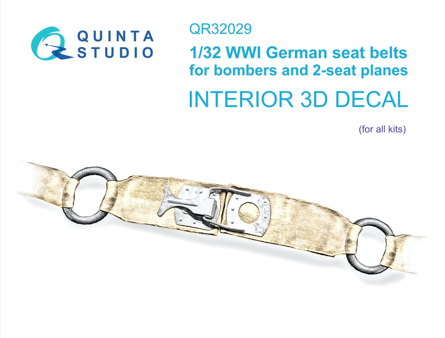 Quinta Studio QR32029 1:32 WWI German seats Belts for bombers