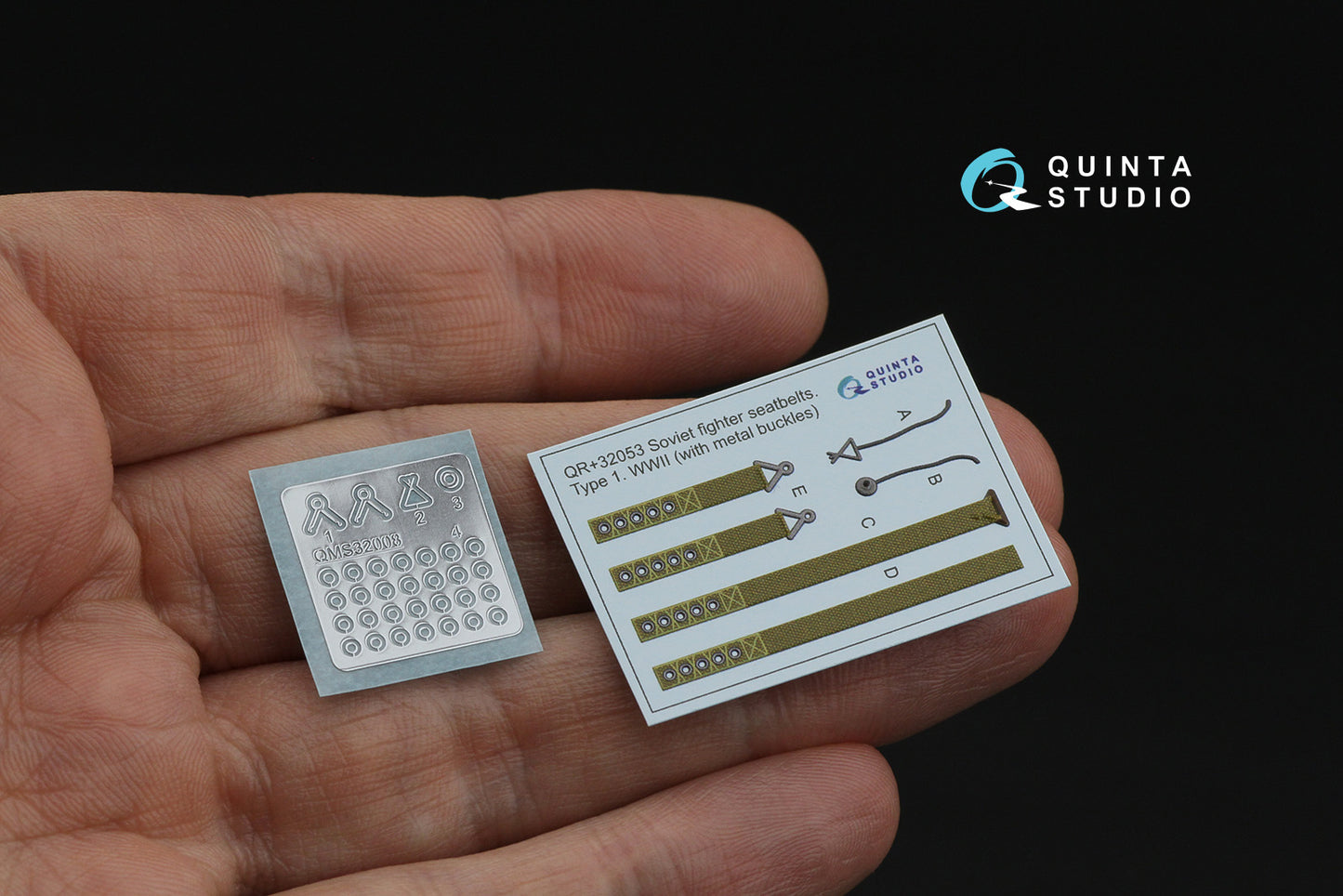 Quinta Studio QR+32053 1:32 WWII Red Army AF Seatbelts Type 1 (with metal buckles)