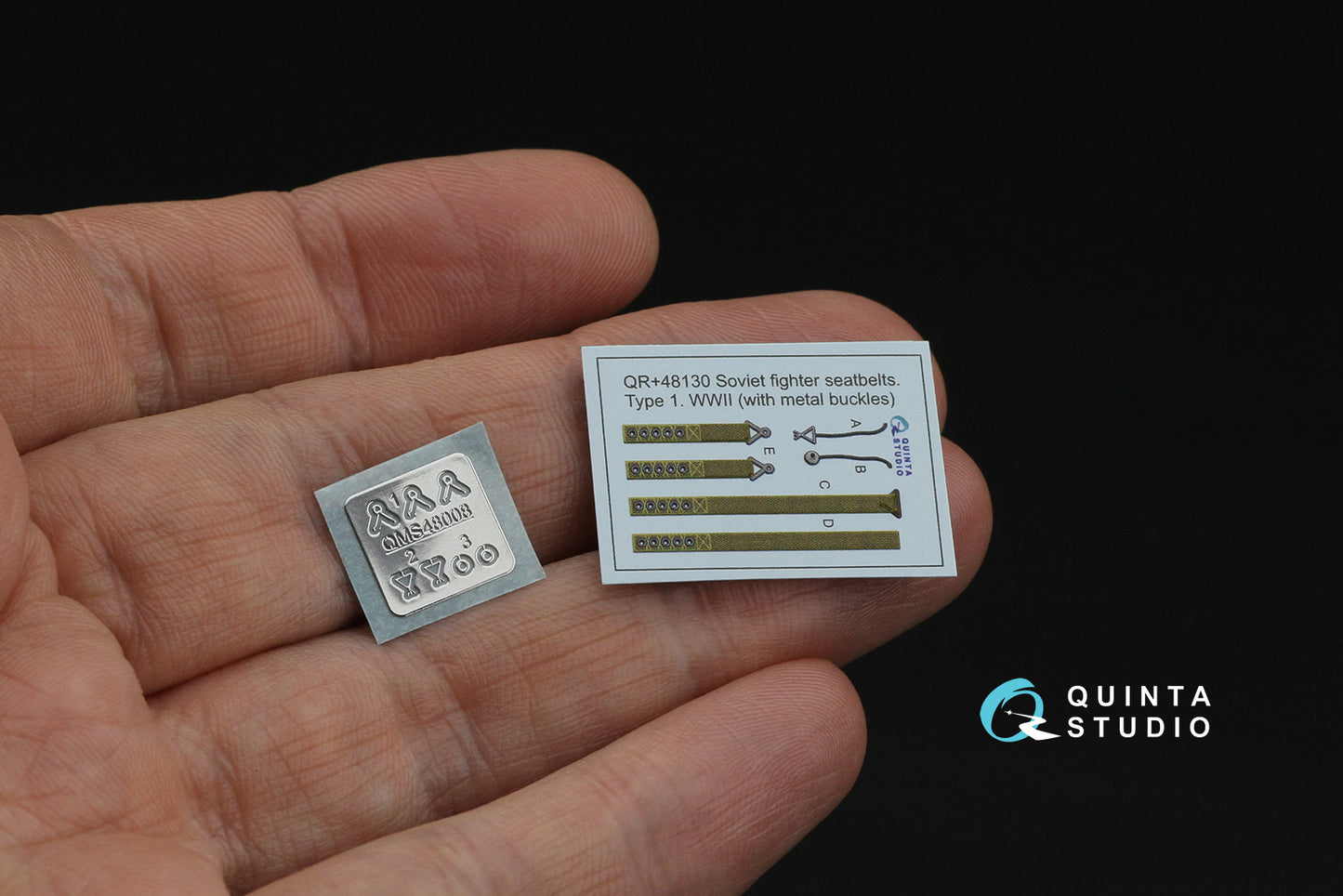 Quinta Studio QR+48130 1:48 WWII Red Army AF Seatbelts Type 1 (with metal buckles)