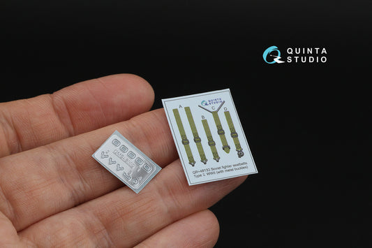 Quinta Studio QR+48132 1:48 WWII Red Army AF Seatbelts Type 2 (with metal buckles)