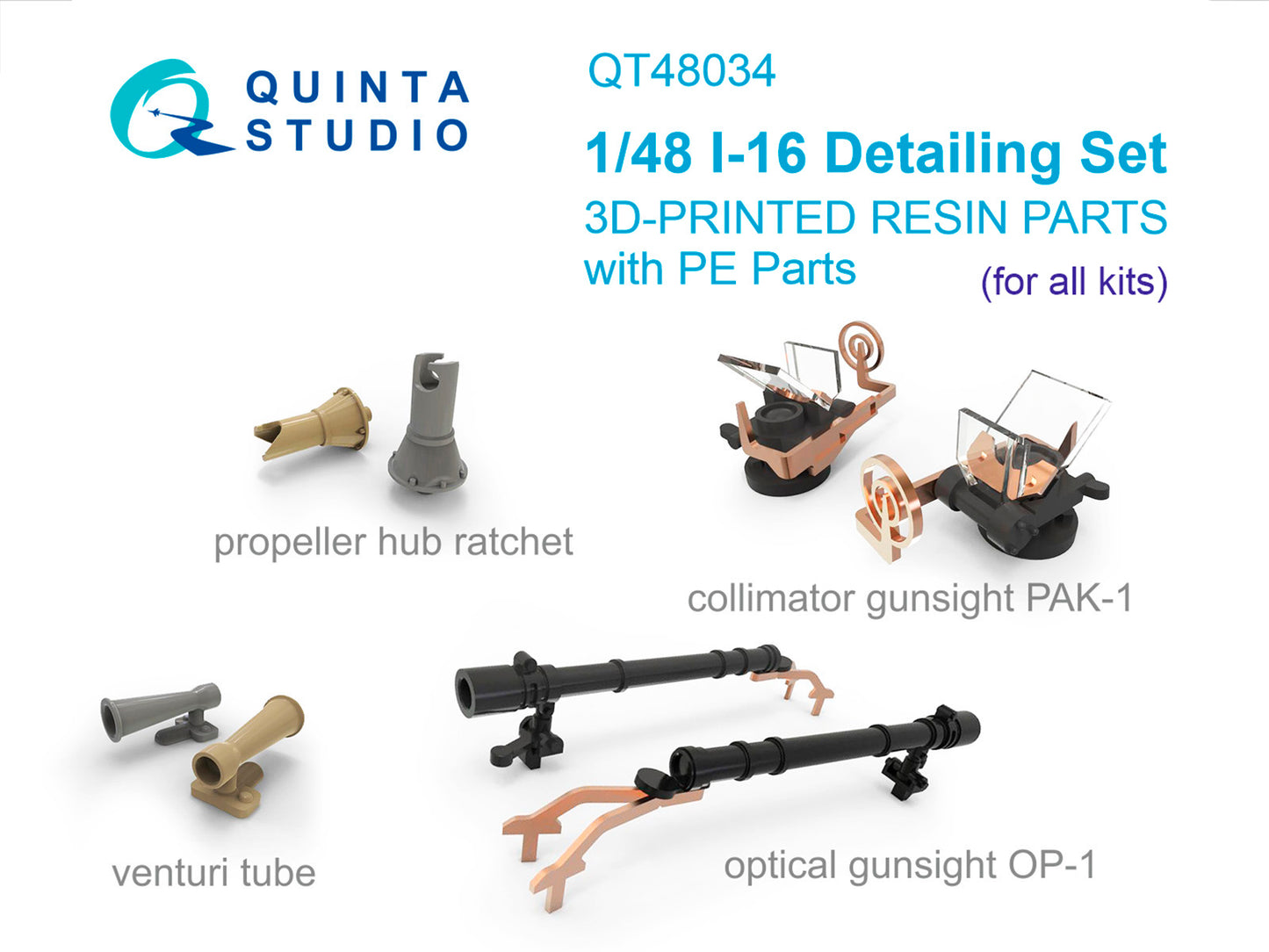 Quinta Studio QT48034 1:48 Polikarpov I-16 Detail set