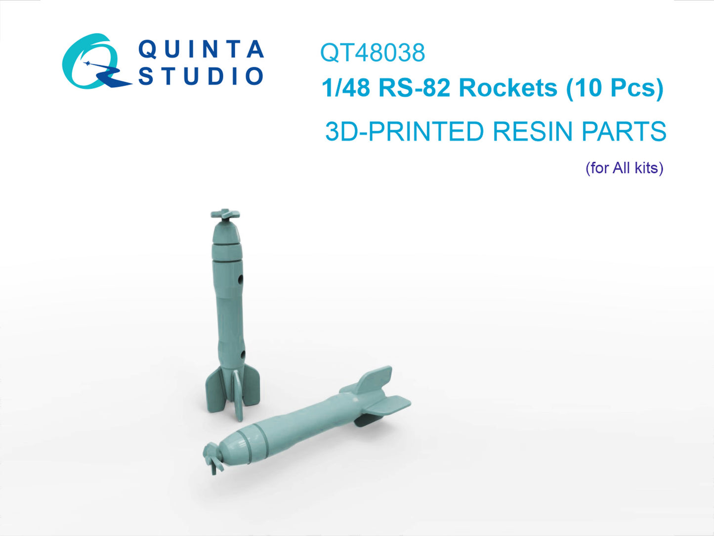 Quinta Studio QT48038 1:48 RS-82 Rockets (10 Pcs) (all kits)