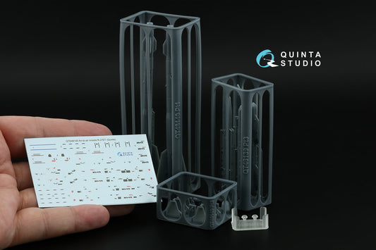 Quinta Studio QT48140 1:48 R-27ET Air-to-Air Missiles with APU-470 Launchers, 2 pcs