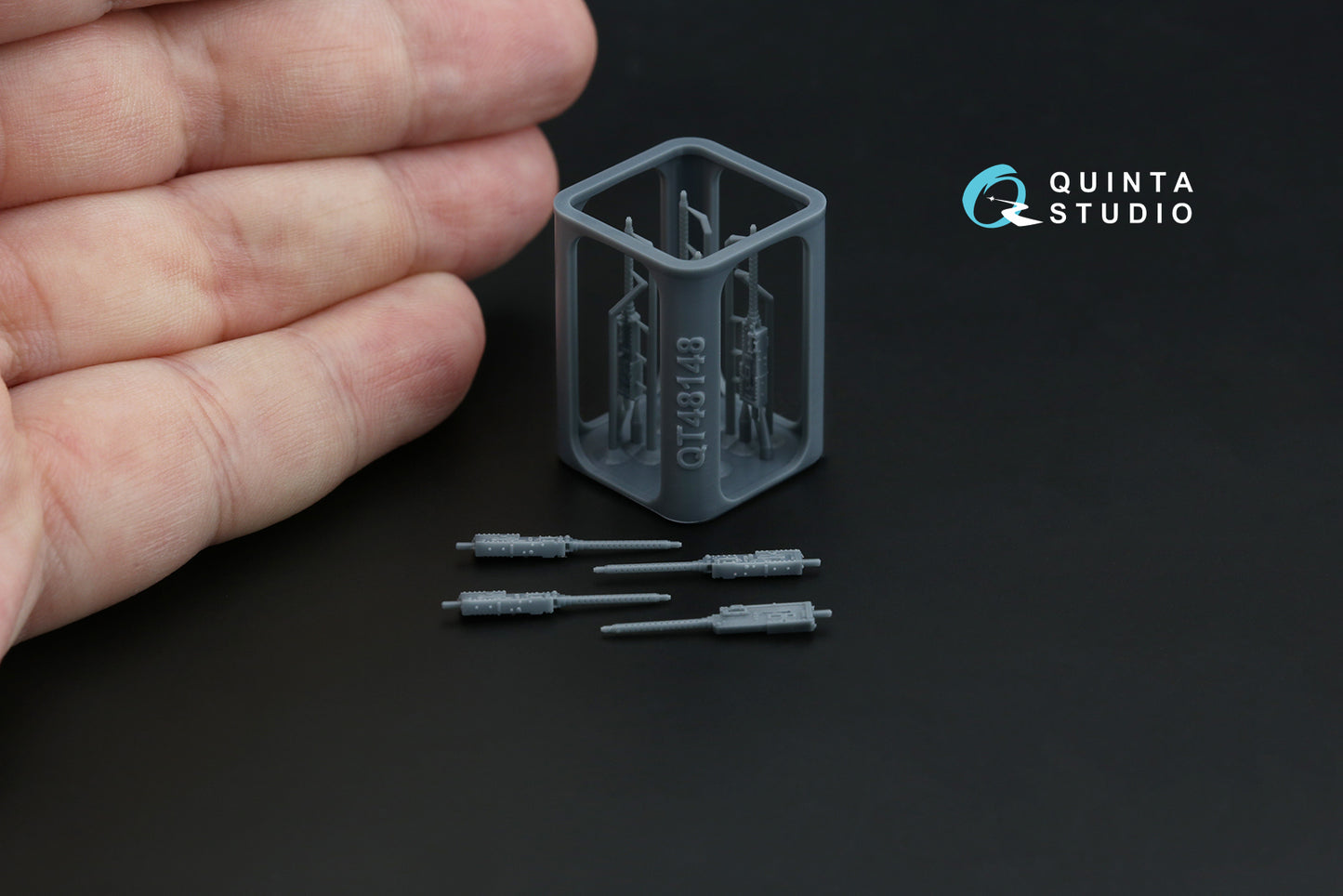 Quinta Studio QT48148 1:48 Browning .30 M2 AN (fixed) Machine Gun, 4 pcs