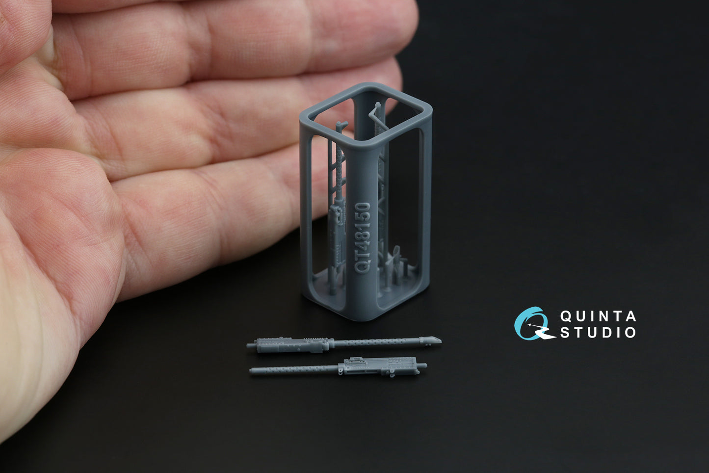 Quinta Studio QT48150 1:48 Browning .50 AN_M2 (fixed) Machine Gun, 2 pcs