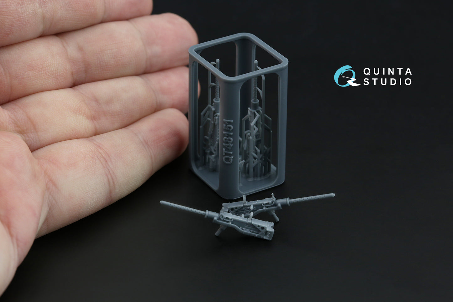 Quinta Studio QT48151 1:48 Browning .50 AN_M2 (flexible) Machine Gun, 2 pcs