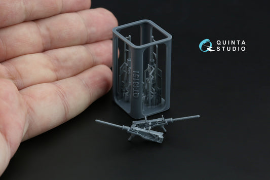 Quinta Studio QT48151 1:48 Browning .50 AN_M2 (flexible) Machine Gun, 2 pcs