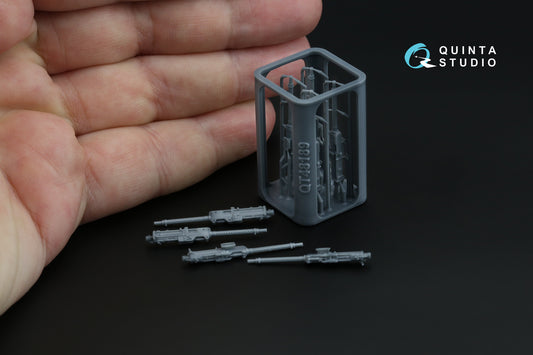 Quinta Studio QT48189 1:48 Breda SAFAT 12.7, WWII Italian Machine Gun, 4 pcs