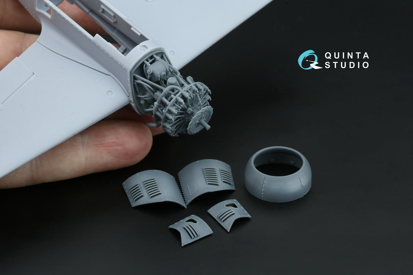 Quinta Studio QT48227 1:48 Sukhoi Su-31 Engine With Removed Cowls