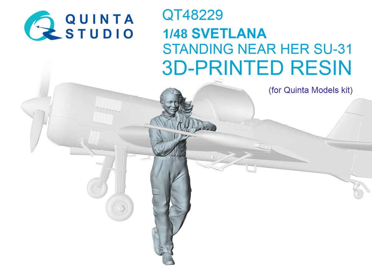 Quinta Studio QT48229 1:48 Svetlana standing near Sukhoi Su-31