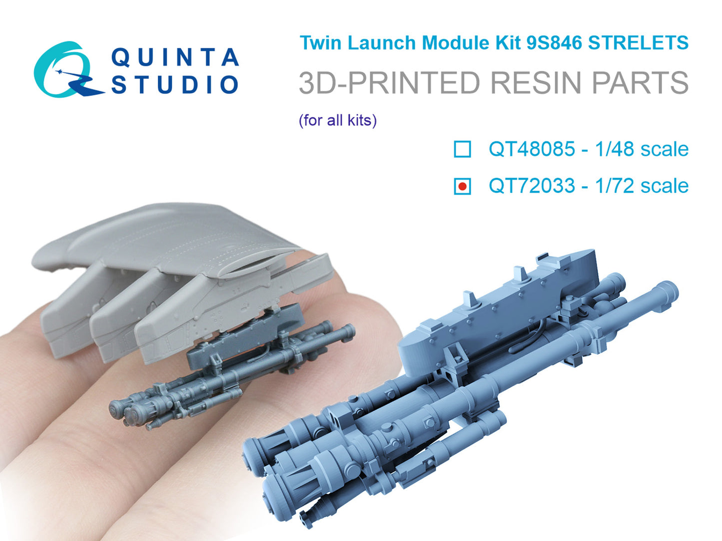 Quinta Studio QT72033 1:72 9S846 Strelets, twin launch module kit (for all kits)