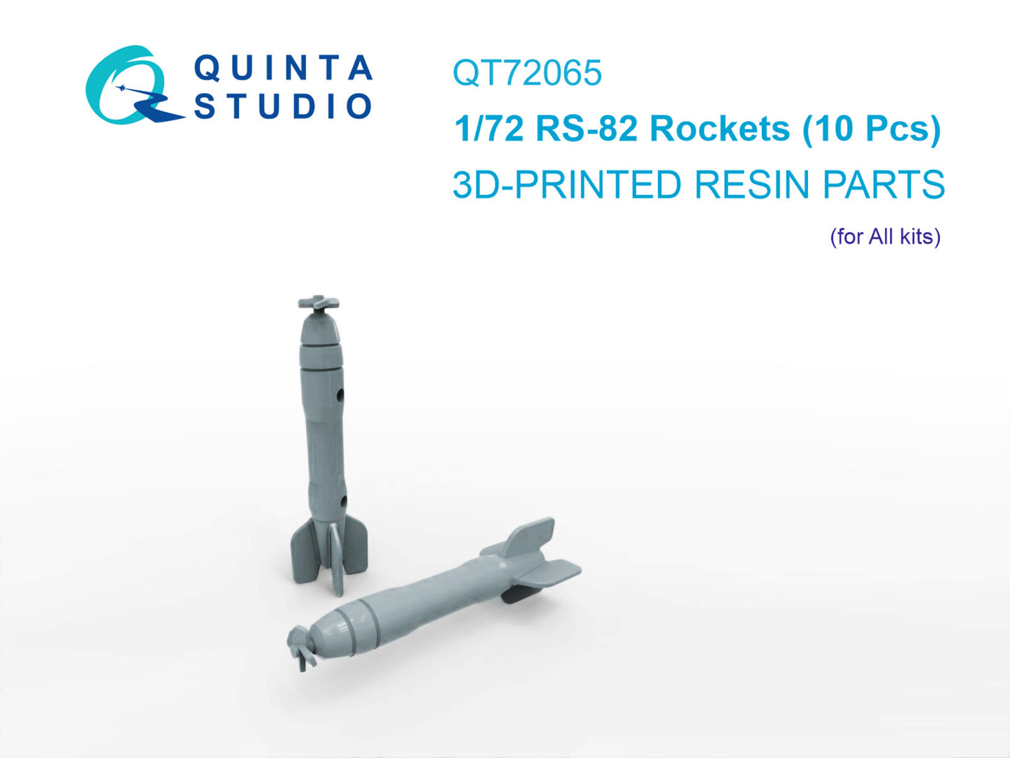 Quinta Studio QT72065 1:72 RS-82 Rockets (10 Pcs)