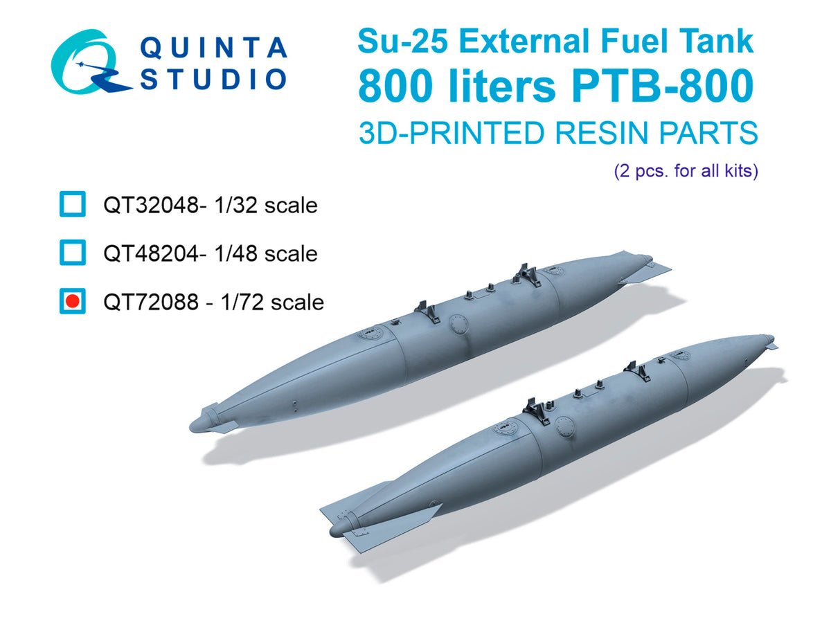 Quinta Studio QT72088 1:72 Sukhoi Su-25 External Fuel Tank PTB-800