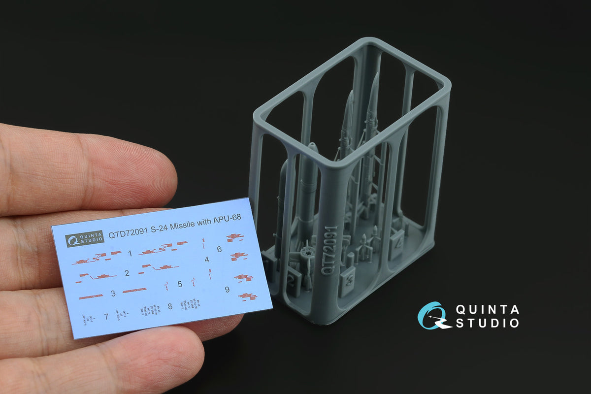 Quinta Studio QT72091 1:72 S-24 Rockets with APU-68 Launchers