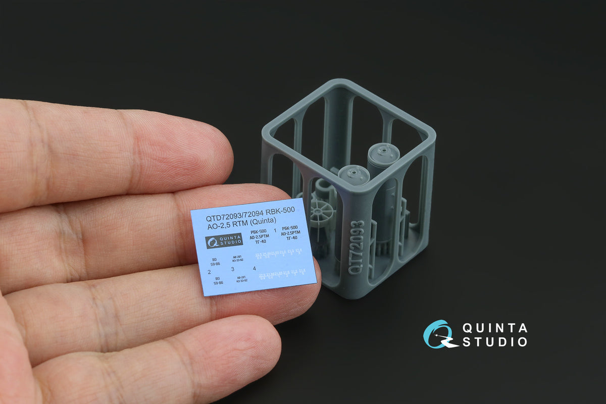 Quinta Studio QT72093 1:72 RBK-500 AO-2.5 RTM Cluster Bombs