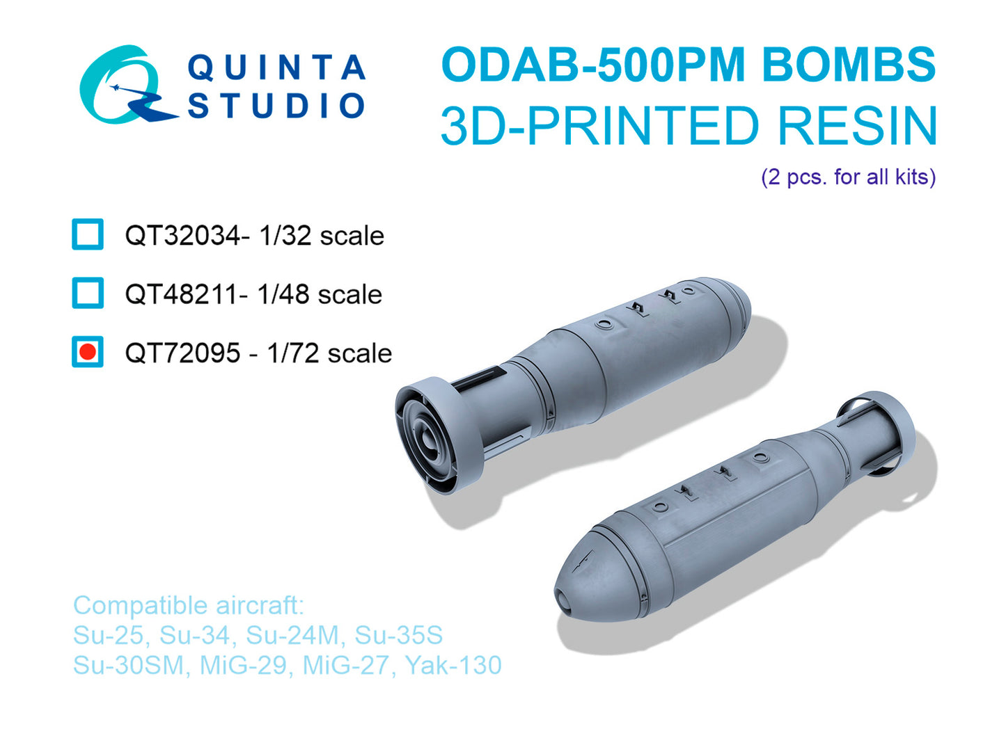 Quinta Studio QT72095 1:72 ODAB-500PM Bombs