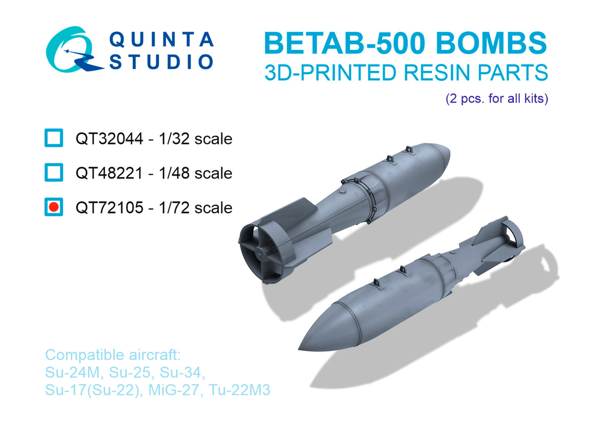 Quinta Studio QT72105 1:72 BETAB-500 Bombs