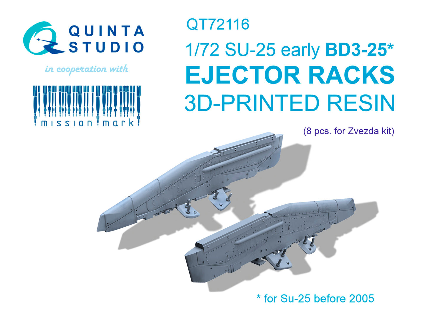Quinta Studio QT72116 1:72 Sukhoi Su-25 early BD3-25 Ejector racks