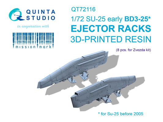 Quinta Studio QT72116 1:72 Sukhoi Su-25 early BD3-25 Ejector racks