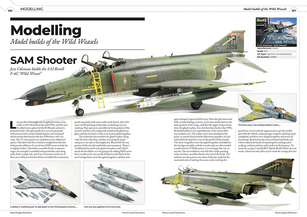 Phoenix Scale Publications Real to Replica 3 Wild Weasels Defence suppression & electronic warfare aircraft by Andy Evans & Stephen J Di Nucci