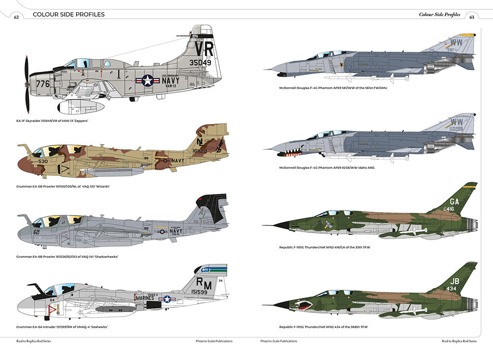 Phoenix Scale Publications Real to Replica 3 Wild Weasels Defence suppression & electronic warfare aircraft by Andy Evans & Stephen J Di Nucci