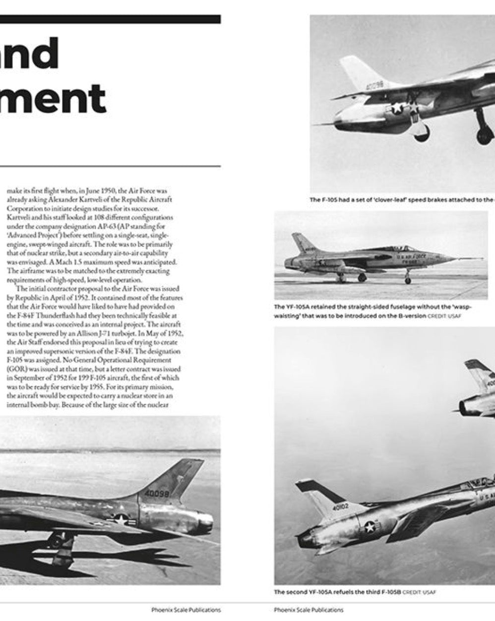 Phoenix Scale Publications R2RRED04 - Republic F-105 Thunderchief by Andy Evans [F-105B F-105D F-105F F-105G]