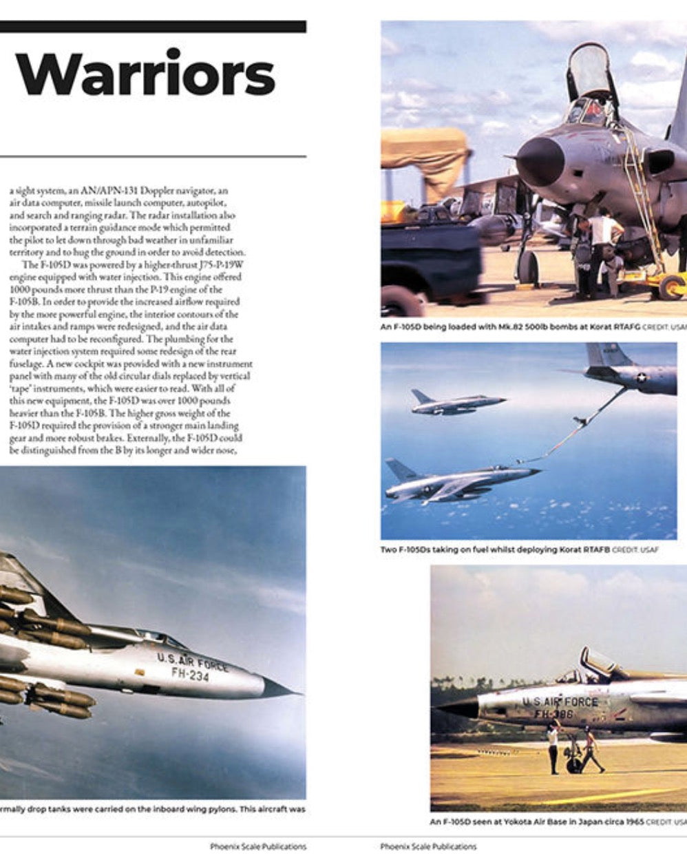 Phoenix Scale Publications R2RRED04 - Republic F-105 Thunderchief by Andy Evans [F-105B F-105D F-105F F-105G]