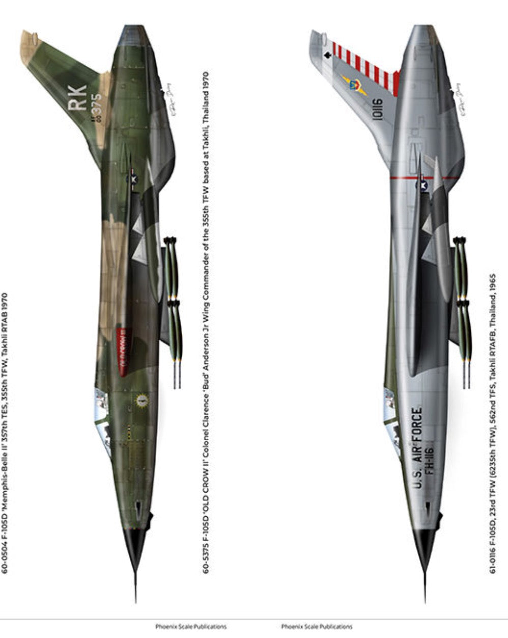 Phoenix Scale Publications R2RRED04 - Republic F-105 Thunderchief by Andy Evans [F-105B F-105D F-105F F-105G]