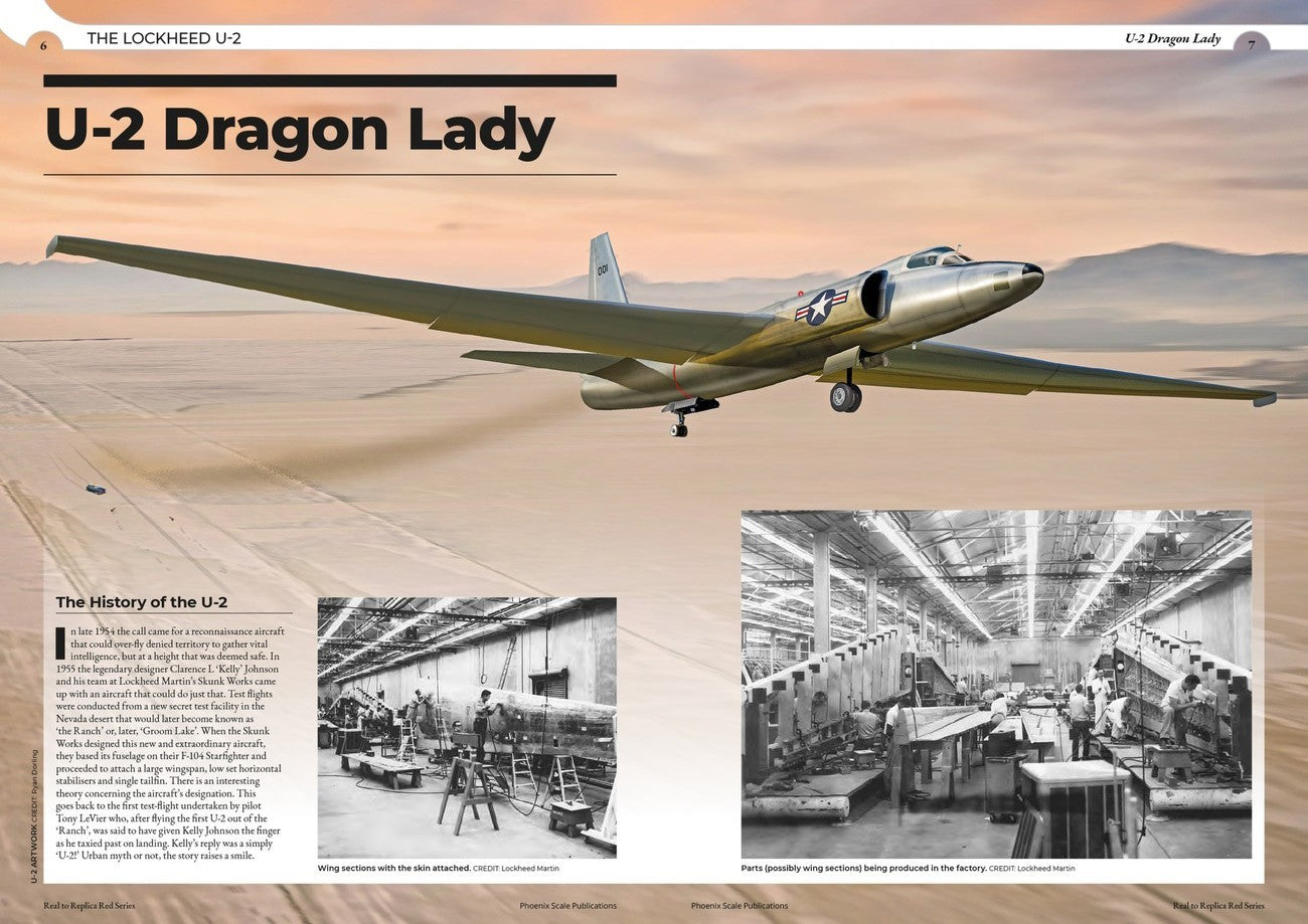 Phoenix Scale Publications R2RRED05 - The Lockheed U-2 Dragon Lady by Ryan Dorling