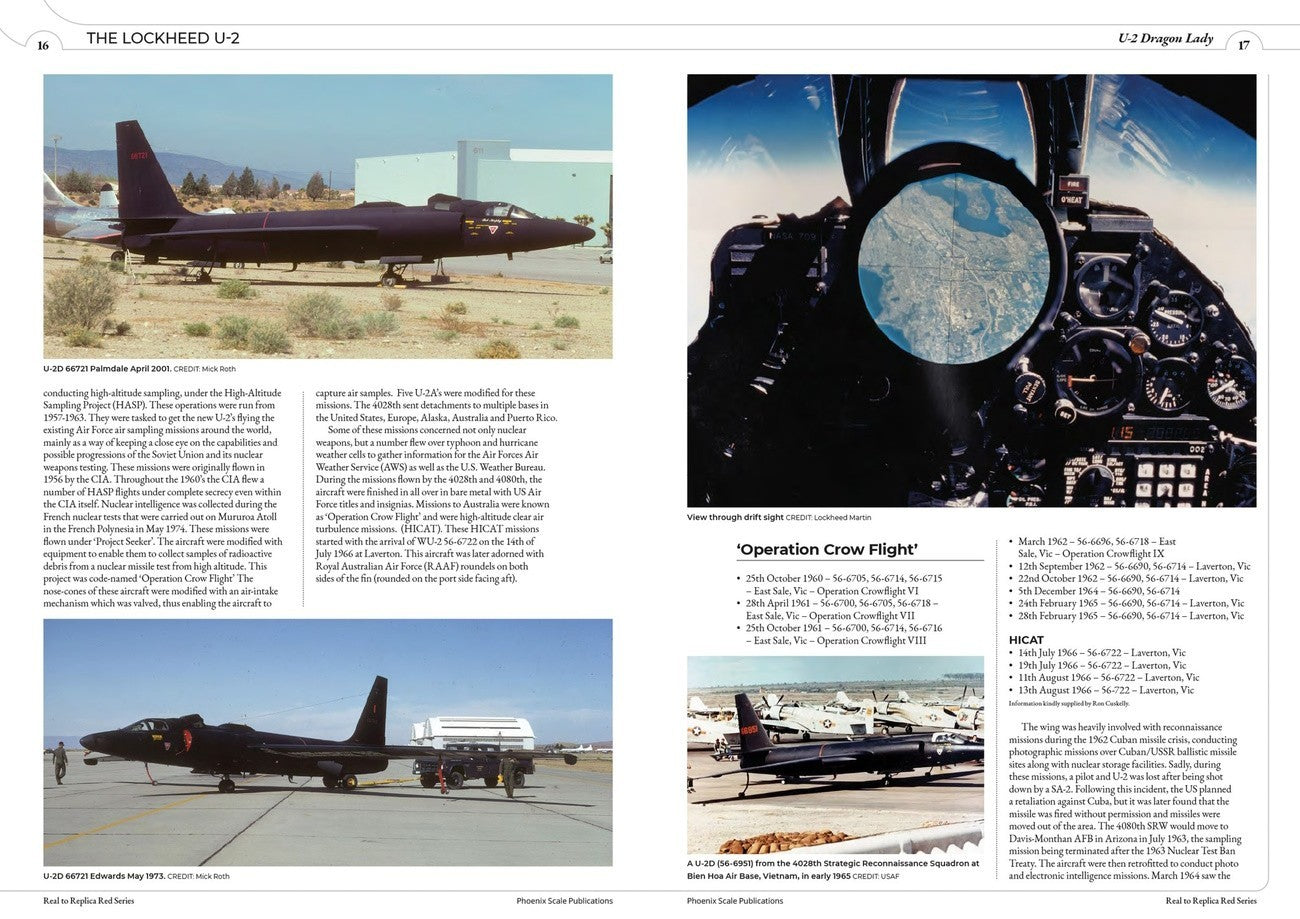 Phoenix Scale Publications R2RRED05 - The Lockheed U-2 Dragon Lady by Ryan Dorling