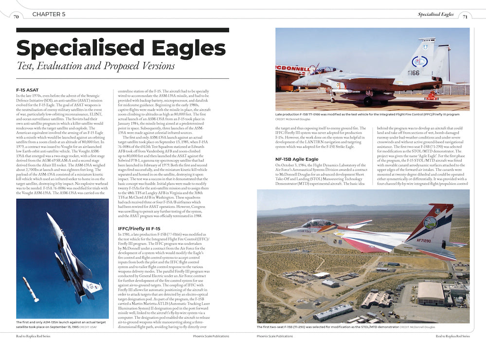 Phoenix Scale Publications R2RRED06 - The McDonnell F-15 Eagle US Airforce & International Versions by Andy Evans