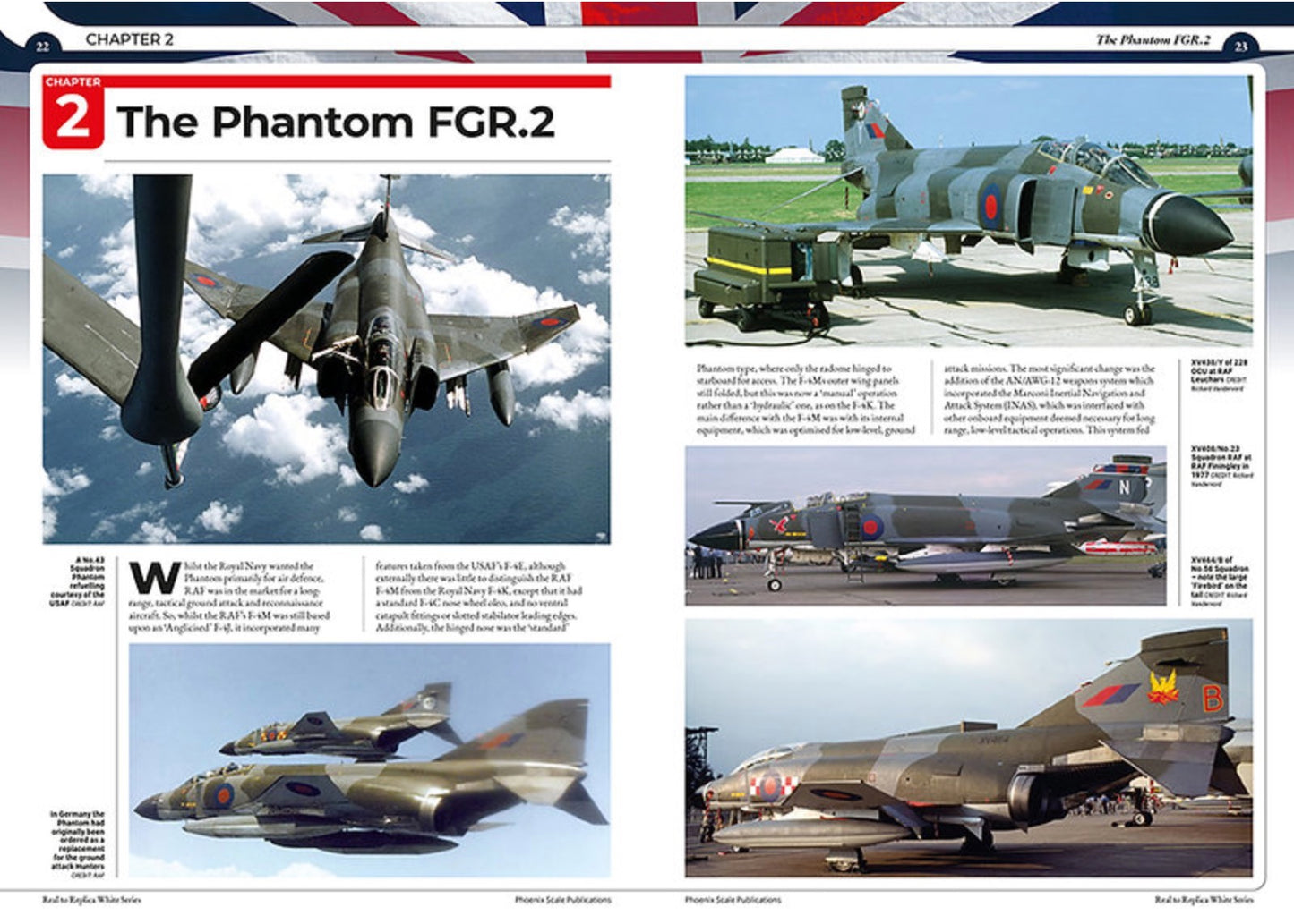Phoenix Scale Publications R2RWHITE05 - The McDonnell-Douglas Phantom (British Versions) FG.1, FGR.2 AND F-4J (UK) By Andy Evans