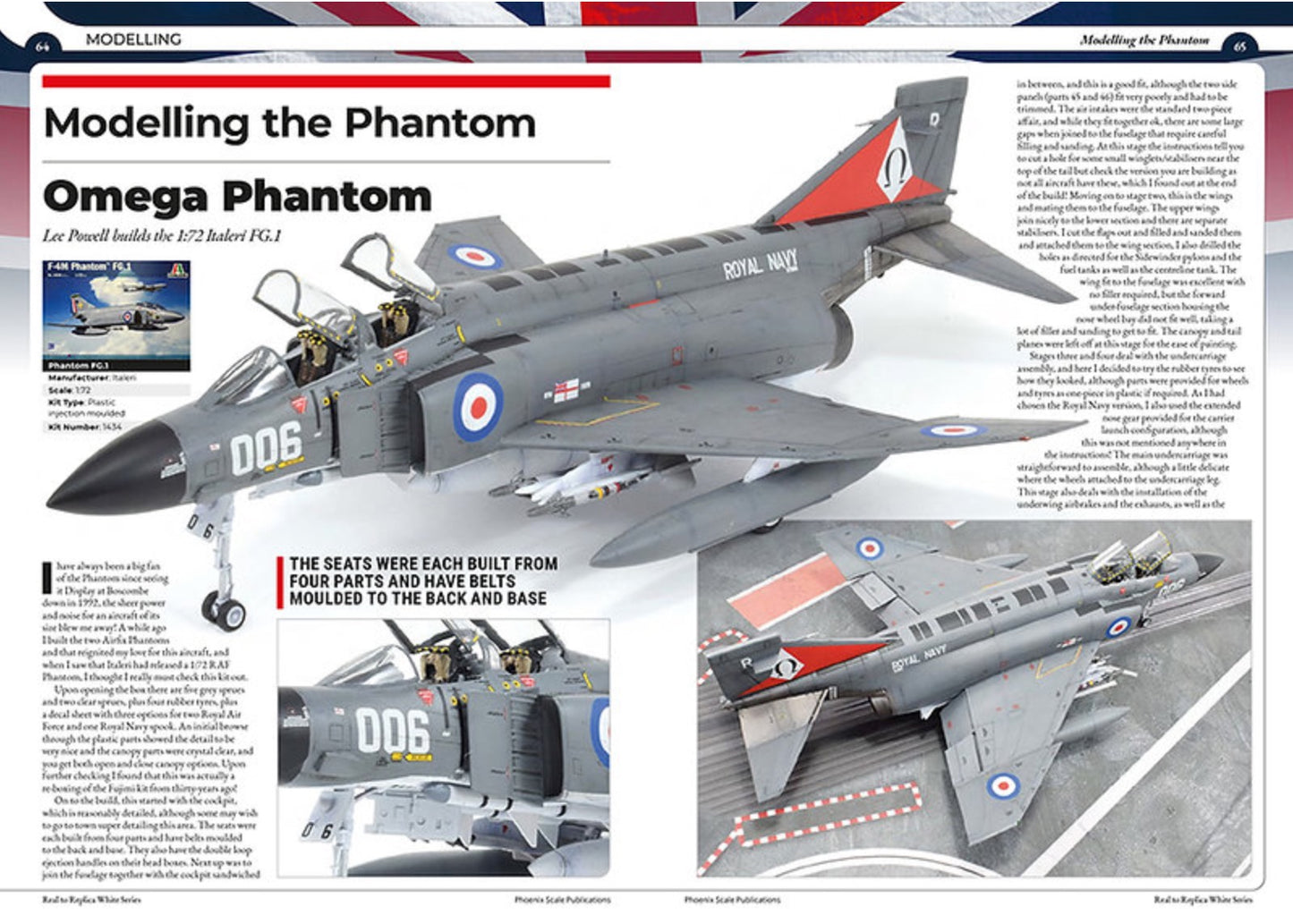 Phoenix Scale Publications R2RWHITE05 - The McDonnell-Douglas Phantom (British Versions) FG.1, FGR.2 AND F-4J (UK) By Andy Evans