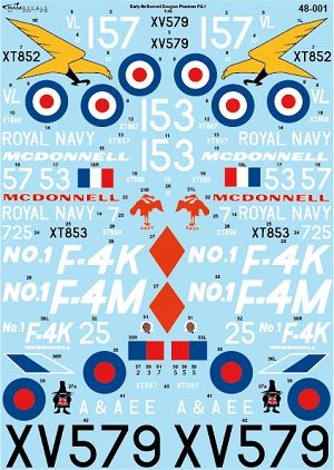 Ram Models M48001 1:48 Early British McDonnell-Douglas Phantoms
