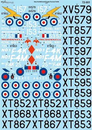 Ram Models M72001 1:72 Early British McDonnell-Douglas Phantoms