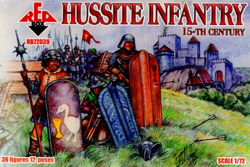 Red Box RB72039 1:72 Hussite Infantry 15th Century