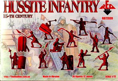 Red Box RB72039 1:72 Hussite Infantry 15th Century