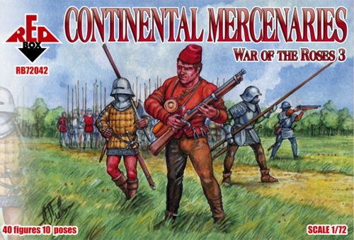 Red Box RB 72042 1:72 War of the Roses 3. Continental Mercenaries.