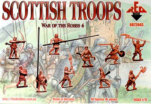 Red Box RB 72043 1:72 Scottish troops, War of the Roses 4