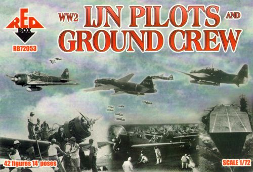 Red Box 72053 1:72 Japanese Navy pilots and ground crew (WWII)[IJN]