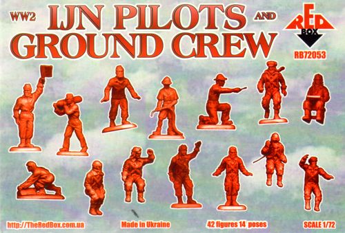 Red Box 72053 1:72 Japanese Navy pilots and ground crew (WWII)[IJN]